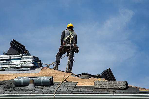 Professional Roof Installation technician working in Evansville, AR